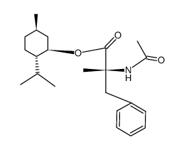 (+)-N-Acetyl-R-α-methyl-phenylalanin-1-menthylester Structure