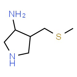 3-Pyrrolidinamine,4-[(methylthio)methyl]-(9CI) picture