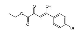 ethyl 4-(4-bromophenyl)-4-hydroxy-2-oxobut-3-enoate结构式