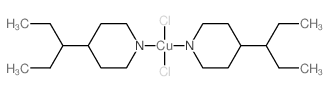 Copper,dichlorobis[4-(1-ethylpropyl)pyridine]- Structure