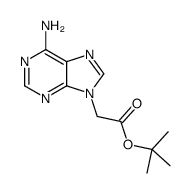 Adenosine-9-yl acetic acid t-butyl ester structure