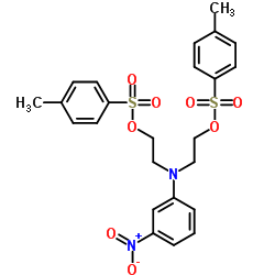 Ethanol,2,2'-[(m-nitrophenyl)imino]di-, di-p-toluenesulfonate (ester) (8CI) Structure