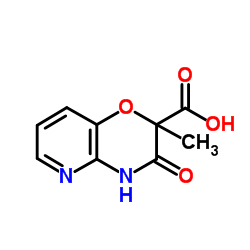 2-METHYL-3-OXO-3,4-DIHYDRO-2H-PYRIDO[3,2-B][1,4]OXAZINE-2-CARBOXYLIC ACID结构式