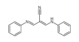 3-phenylamino-2-[(phenylimino)methyl]acrylonitrile Structure