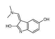 (3E)-3-(dimethylaminomethylidene)-5-hydroxy-1H-indol-2-one Structure