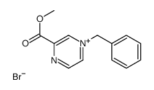 methyl 4-benzylpyrazin-4-ium-2-carboxylate,bromide Structure