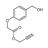cyanomethyl 2-[4-(hydroxymethyl)phenoxy]acetate Structure