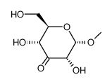 methyl α-D-ribo-hexopyranosid-3-ulose Structure