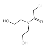 2-chloro-N,N-bis(2-hydroxyethyl)acetamide结构式