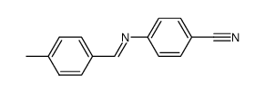 N-(4-cyanobenzylidene)-4-methylbenzenamine Structure