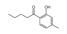 1-(2-hydroxy-4-methyl-phenyl)-pentan-1-one结构式