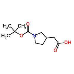 N-BOC-3-PYRROLIDINEACETIC ACID structure