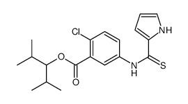 2,4-dimethylpentan-3-yl 2-chloro-5-(1H-pyrrole-2-carbothioylamino)benzoate结构式