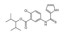 2,4-dimethylpentan-3-yl 2-chloro-5-(1H-pyrrole-2-carbothioylamino)benzoate Structure