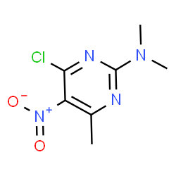 2-dimethylamino-4-chloro-6-methyl-5-nitropyrimidine结构式