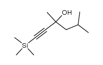 3-Hydroxy-3,5-dimethyl-1-trimethylsilyl-heptin-(1) Structure