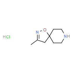 3-Methyl-1-oxa-2,8-diazaspiro[4.5]dec-2-ene hydrochloride结构式