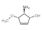 2-Cyclopenten-1-ol,5-amino-4-methoxy-,(1alpha,4alpha,5beta)-(9CI) Structure