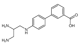 3-[4-(2,3-diaminopropylamino)phenyl]benzoic acid Structure