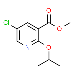 Methyl 5-chloro-2-(propan-2-yloxy)pyridine-3-carboxylate结构式
