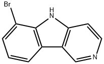 6-Bromo-5H-pyrido[4,3-b]indole结构式