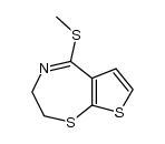 5-methylthio-2,3-dihydrothieno[3,2-f]-1,4-thiazepine结构式