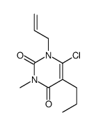 6-chloro-3-methyl-1-prop-2-enyl-5-propylpyrimidine-2,4-dione结构式