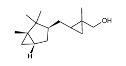 (trans)-(1-methyl-2-(((1S,3R,5R)-1,2,2-trimethylbicyclo[3.1.0]hexan-3-yl)methyl)-cyclopropyl)methanol Structure