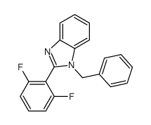 1-benzyl-2-(2,6-difluorophenyl)benzimidazole结构式