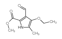 1H-Pyrrole-2-carboxylicacid,4-ethoxy-3-formyl-5-methyl-,methylester(9CI)结构式