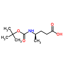 Pentanoic acid, 4-[[(1,1-dimethylethoxy)carbonyl]amino]-, (4R)- (9CI) picture