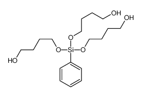 4-[bis(4-hydroxybutoxy)-phenylsilyl]oxybutan-1-ol结构式