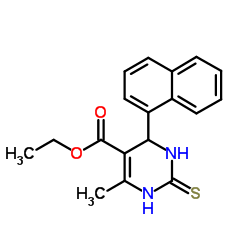 ETHYL 6-METHYL-2-NAPHTHYL-4-THIOXO-2H,3H,5H-3,5-DIAZINECARBOXYLATE Structure