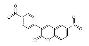 6-nitro-3-(4-nitrophenyl)chromen-2-one结构式