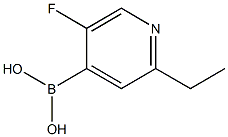 5-Fluoro-2-ethylpyridine-4-boronic acid结构式