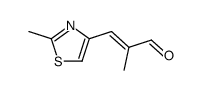 (E)-2-Methyl-3-(2-methyl-thiazol-4-yl)-propenal Structure