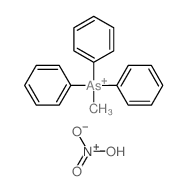 dihydroxy-oxo-azanium; methyl-triphenyl-arsanium Structure