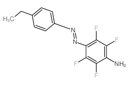 Benzenamine,4-[2-(4-ethylphenyl)diazenyl]-2,3,5,6-tetrafluoro-结构式