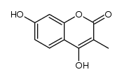 4,7-dihydroxy-3-methyl-coumarin结构式