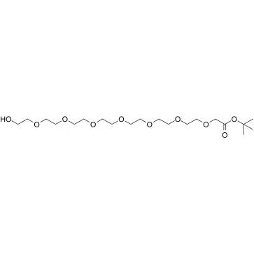 Hydroxy-PEG7-CH2-Boc结构式