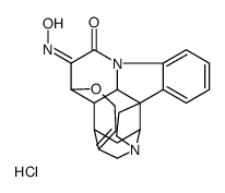 Strychnidine-10,11-dione, 11-oxime, monohydrochloride结构式