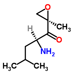 (S)-2-Amino-4-methyl-1-((R)-2-methyloxiran-2-yl)pentan-1-one Structure