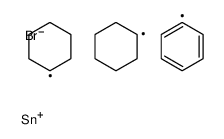 bromo-dicyclohexyl-phenylstannane Structure