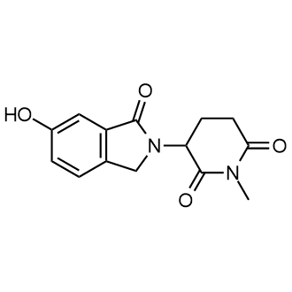 3-(6-Hydroxy-1-oxoisoindolin-2-yl)-1-methylpiperidine-2,6-dione Structure