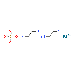 Palladium(2+), bis(1,2-ethanediamine-.kappa.N,.kappa.N)-, (SP-4-1)-, sulfate (1:1) Structure