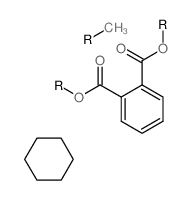1,2-Benzenedicarboxylicacid, 1,2-bis(methylcyclohexyl) ester Structure