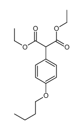 diethyl 2-(4-butoxyphenyl)propanedioate Structure