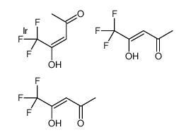 tris(1,1,1-trifluoropentane-2,4-dionato-O,O')iridium Structure