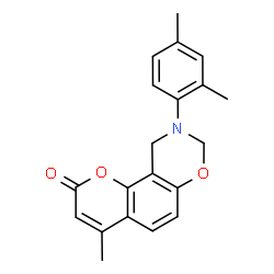 9-(2,4-Dimethylphenyl)-4-methyl-9,10-dihydro-2H,8H-chromeno[8,7-e][1,3]oxazin-2-one picture