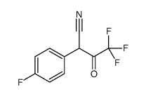4,4,4-三氟-2-(4-氟苯基)-3-氧代丁腈结构式